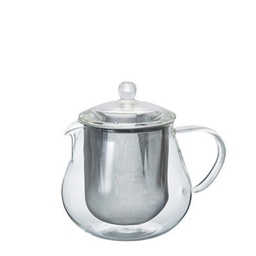 [CHC-45T] Heatproof Glass Leaf Teapot 450ml